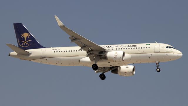 HZ-AS72:Airbus A320-200:Saudia